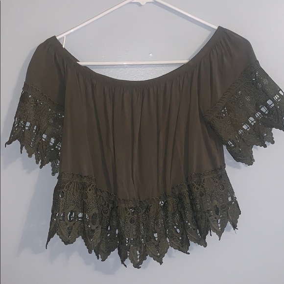 Charlotte Russe Tops - Off the shoulder crop top